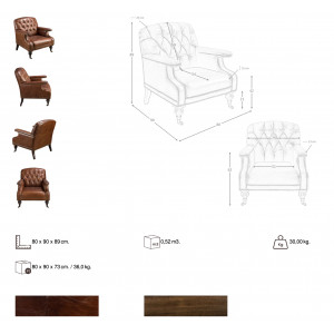 PORTENZA prémium bőr fotel