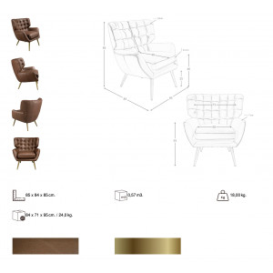 ROMARA prémium bőr fotel