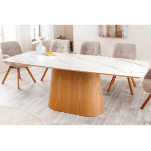 UNIQUE OAK design kerámia étkezőasztal - 200cm Étkezőasztalok
