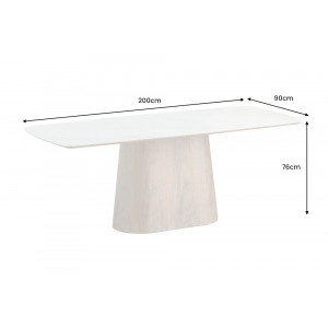 UNIQUE WALNUT design kerámia étkezőasztal - 200cm