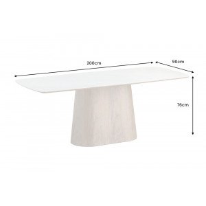 UNIQUE WALNUT design kerámia étkezőasztal - 200cm
