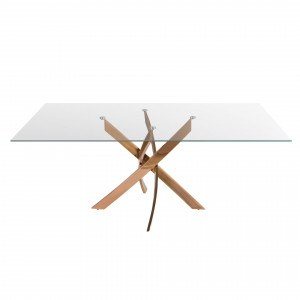 SIGMA SQUARE design  étkezőasztal - 140/150/160/180cm - rosegold