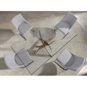 SIGMA SQUARE design  étkezőasztal - 140/150/160/180cm - rosegold