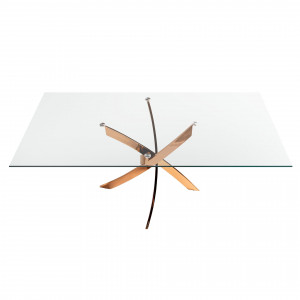 SIGMA SQUARE design  étkezőasztal - 140/150/160/180cm - rosegold