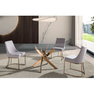 SIGMA SQUARE design  étkezőasztal - 140/150/160/180cm - rosegold Angel Cerdá