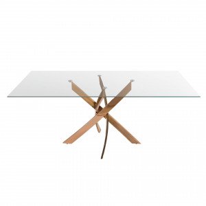 SIGMA SQUARE design  étkezőasztal - 140/150/160/180cm - rosegold