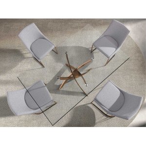 SIGMA SQUARE design  étkezőasztal - 140/150/160/180cm - rosegold