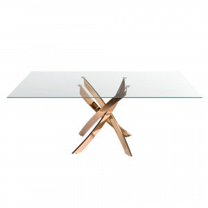 SIGMA SQUARE design  étkezőasztal - 140/150/160/180cm - rosegold