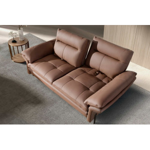 RAVELTA prémium bőr kanapé - 2 személyes - barna Angel Cerdá