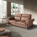 RAVELTA prémium bőr kanapé - 3 személyes - barna