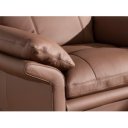 RAVELTA prémium bőr kanapé - 3 személyes - barna