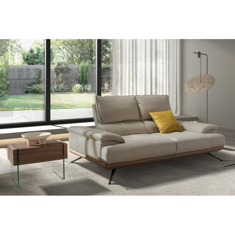 MAROLIA prémium bőr kanapé - 2 személyes