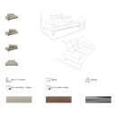 MAROLIA prémium bőr kanapé - 2 személyes