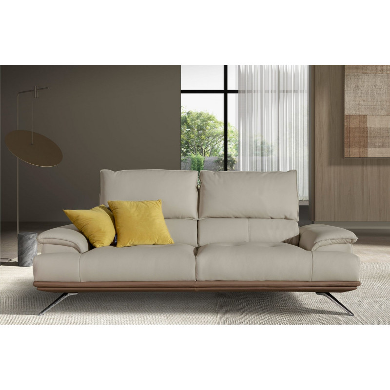 MAROLIA prémium bőr kanapé - 3 személyes