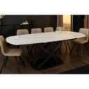 INCEPTION exkluzív kerámia étkezőasztal - 130-190cm - fehér