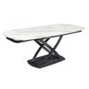 INCEPTION exkluzív kerámia étkezőasztal - 130-190cm - fehér