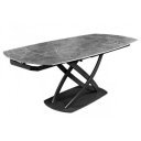INCEPTION exkluzív kerámia étkezőasztal - 130-190cm - antracit