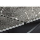 INCEPTION exkluzív kerámia étkezőasztal - 130-190cm - antracit