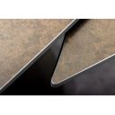 INCEPTION exkluzív kerámia étkezőasztal - 130-190cm - rozsda