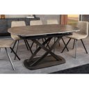 INCEPTION exkluzív kerámia étkezőasztal - 130-190cm - rozsda