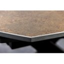 INCEPTION exkluzív kerámia étkezőasztal - 130-190cm - rozsda