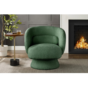 BOCCA NOVA design bouclé fotel - zöld