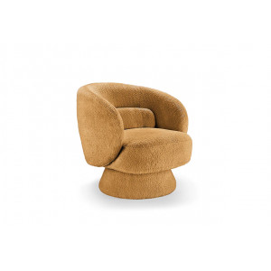 BOCCA NOVA design bouclé fotel - sárga