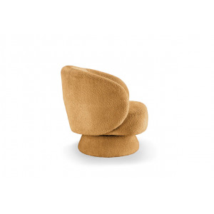 BOCCA NOVA design bouclé fotel - sárga