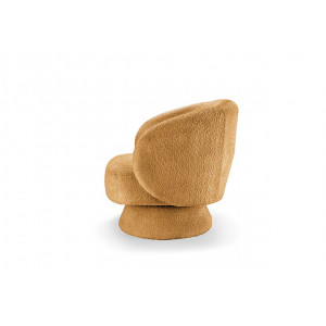 BOCCA NOVA design bouclé fotel - sárga
