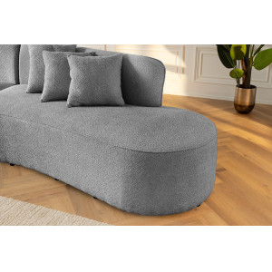 ATELIER design bouclé kanapé - 330cm - szürke