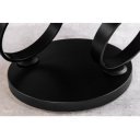 DANCING RINGS exkluzív kerámia dohányzóasztal - fehér