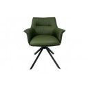 LEGRAND prémium bőr/szövet szék - zöld