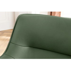 LEGRAND prémium bőr/szövet szék - zöld