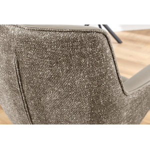 LEGRAND prémium bőr/szövet szék - taupe