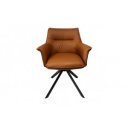 LEGRAND prémium bőr/szövet szék - barna