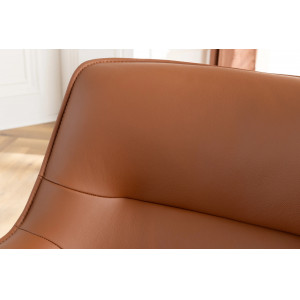 LEGRAND prémium bőr/szövet szék - barna