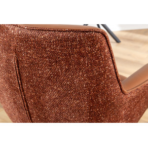 LEGRAND prémium bőr/szövet szék - barna