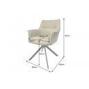 LEGRAND prémium bőr/szövet szék - fekete