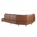 TOVARA prémium bőr relax sarokkanapé - jobbos