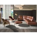 TOVARA prémium bőr relax sarokkanapé - jobbos