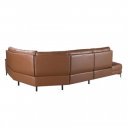 TOVARA prémium bőr relax sarokkanapé - balos