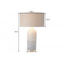 ZEA különleges asztali lámpa - barna