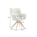 LE GRAND exkluzív forgatható szék - szürke