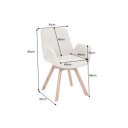 BALTIC modern forgatható szék - beige