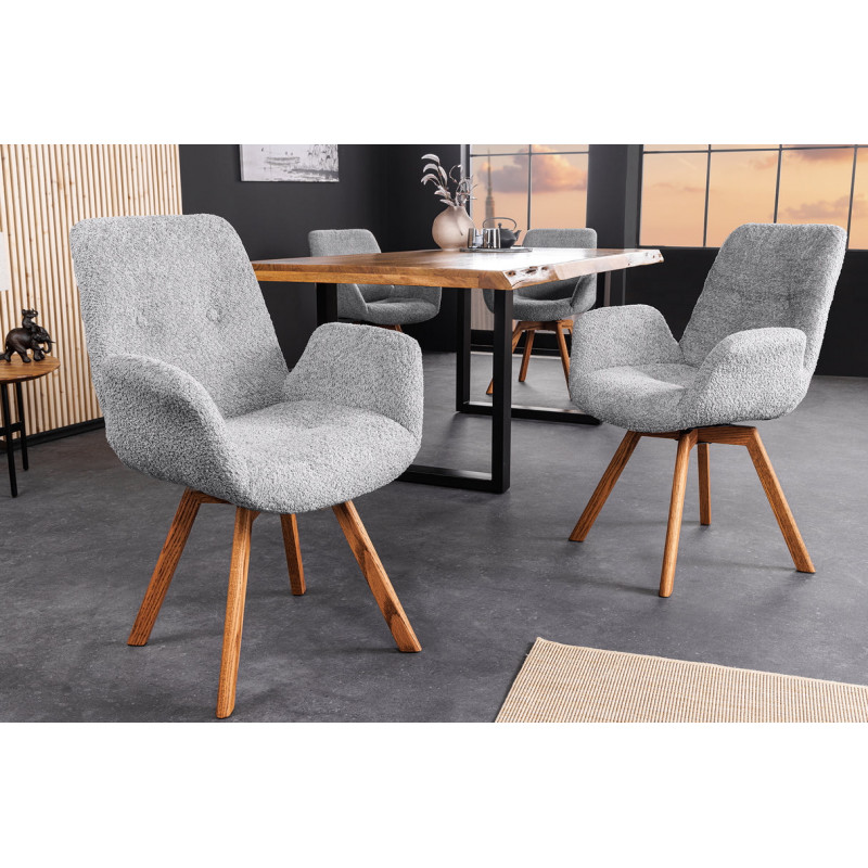 BALTIC modern forgatható szék - szürke