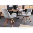 BALTIC modern forgatható szék - szürke