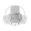 BALTIC modern forgatható szék - szürke