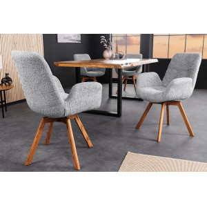 BALTIC modern forgatható szék - szürke