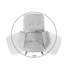 BALTIC modern forgatható szék - szürke