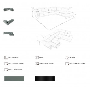 MINERVA prémium bőr relax sarokkanapé- türkiz - jobbos